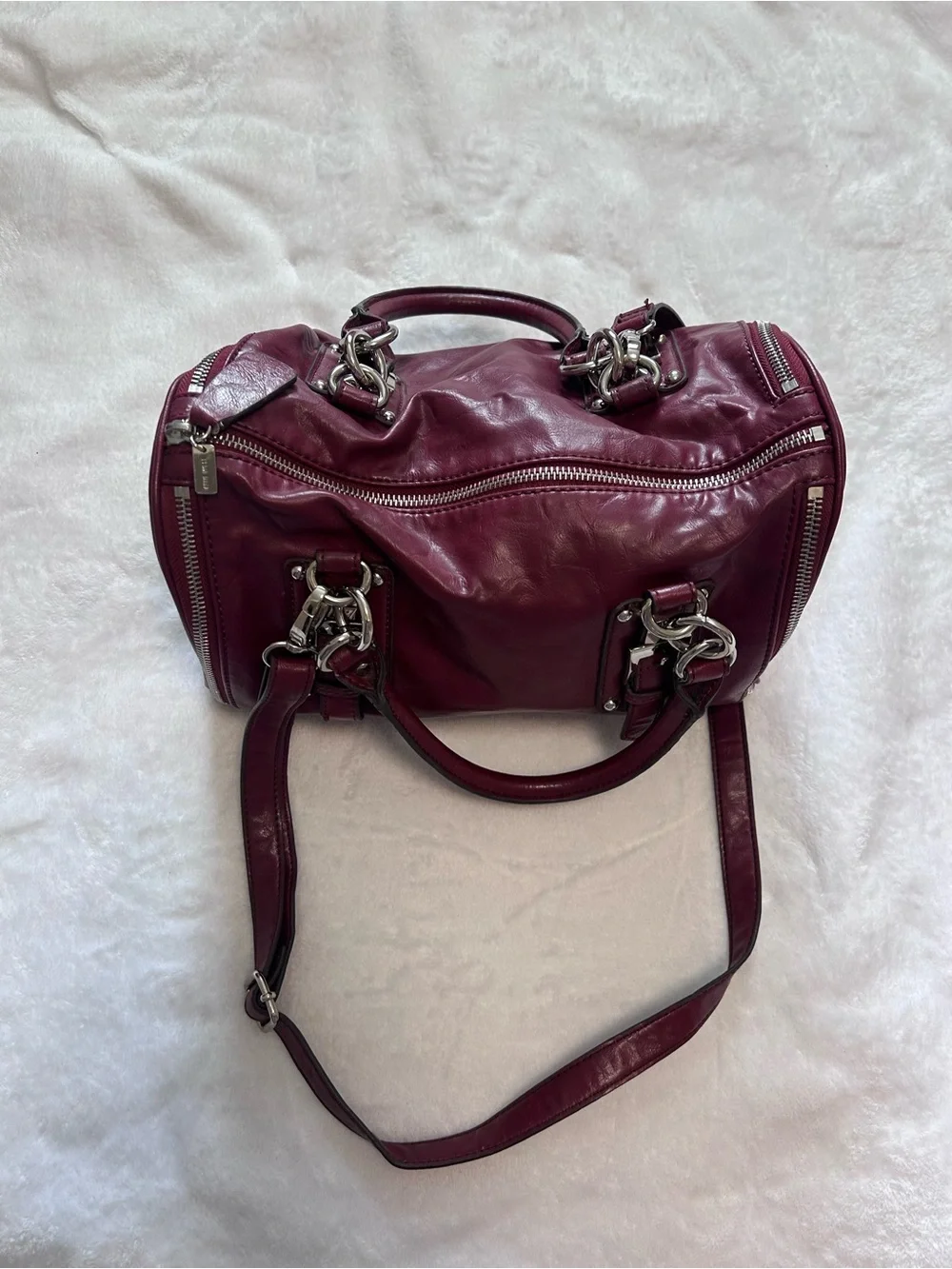 Nine West Deep Red Faux Leather Purse - Picture 3 of 6